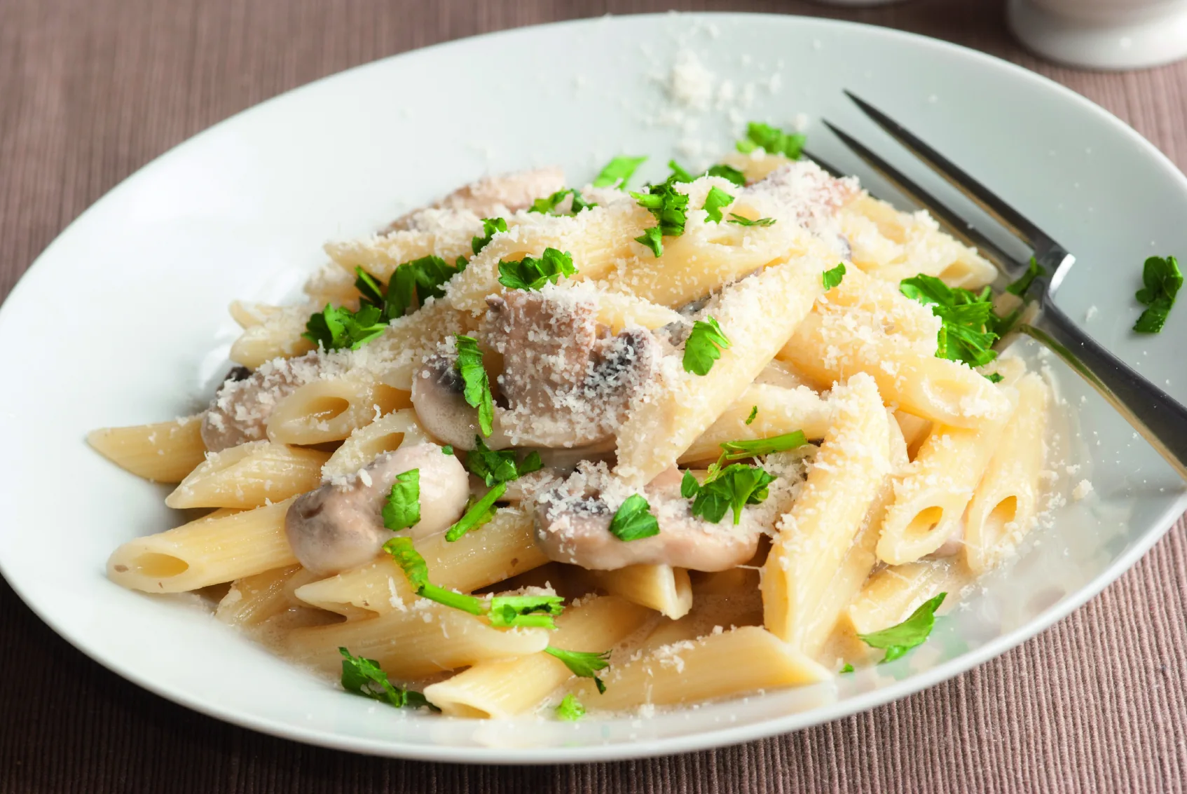 Pasta mit Champignonsauce