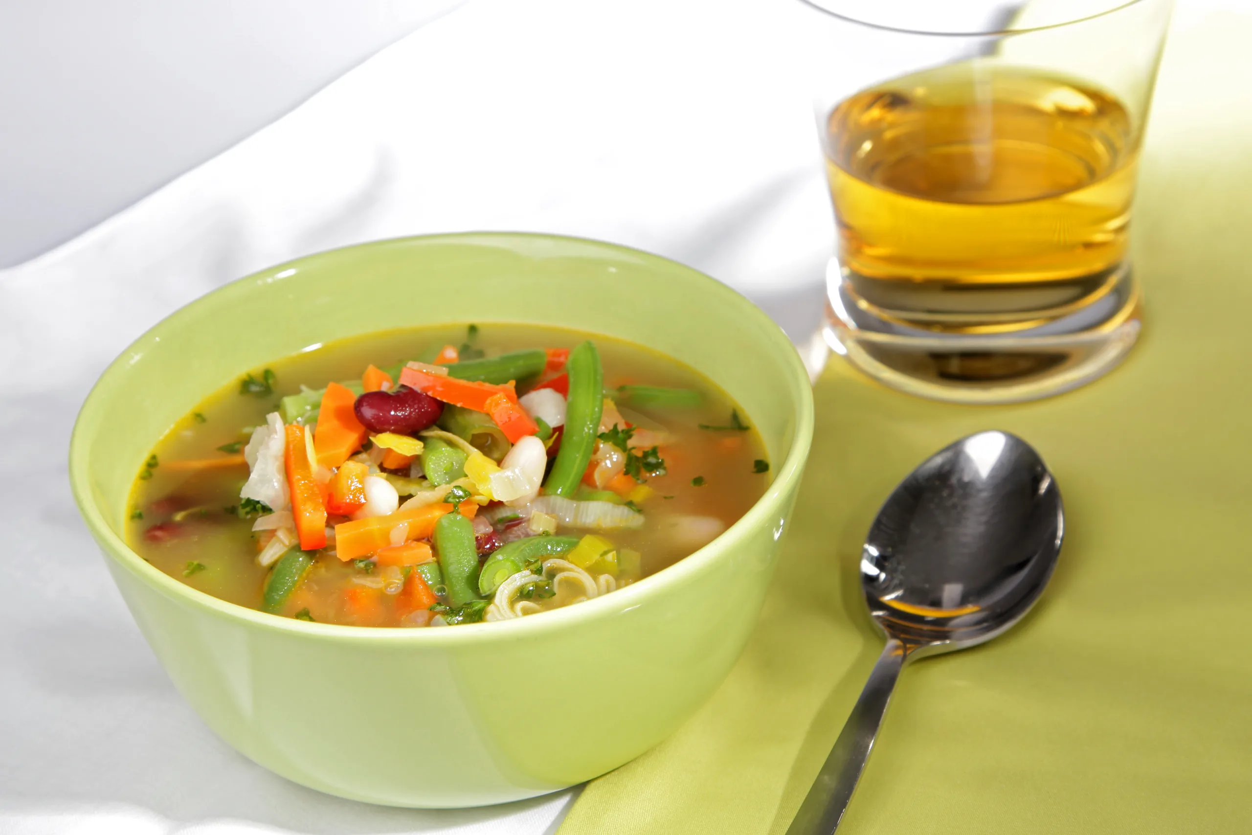 Bunte Bohnensuppe